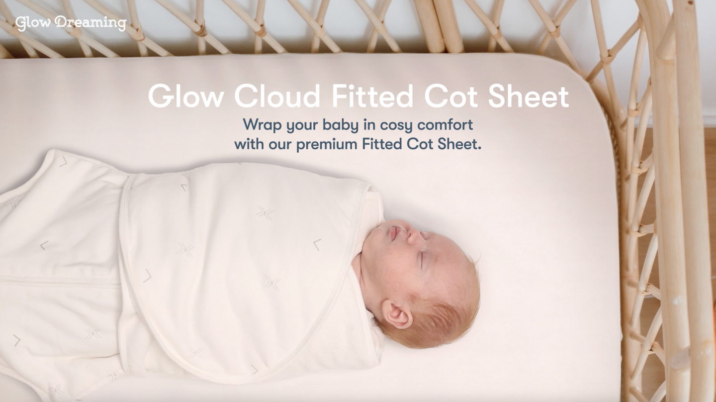 Glow Cloud Fitted Cot Sheet